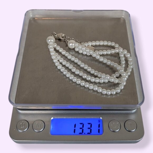 (2/$20) Icing 3-Strand Faux Pearl Bracelet - Picture 5 of 5